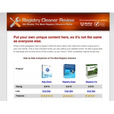 Clickbank Review Website: Registry Cleaner Software